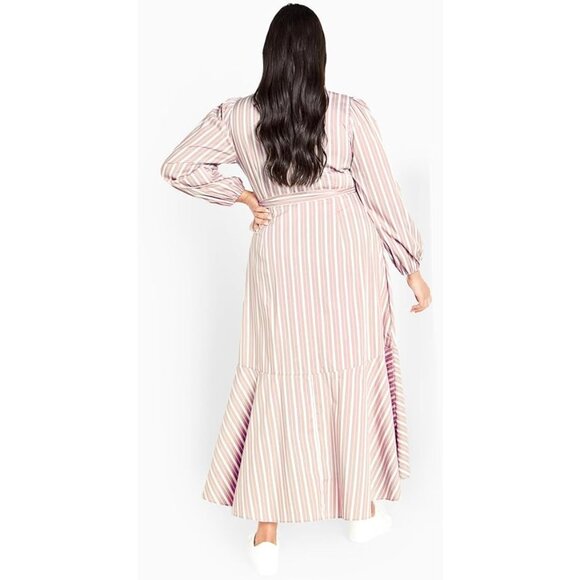 Avenue womens Avenue Plus Size Dress Sue Wrap Dress US 26/28 - Picture 9 of 10